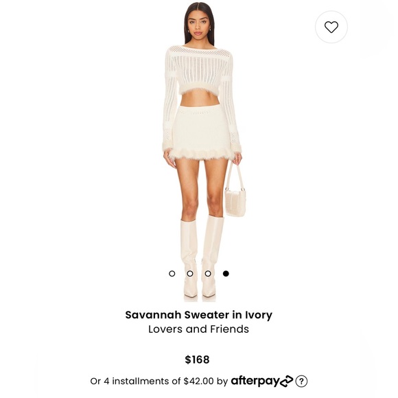 Lovers and Friends Savannah Sweater in Ivory - Picture 4 of 6